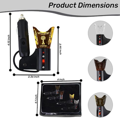 Car Electric Incense Burner, Car Aromatherapy Diffuser, Vehicle Incense Holder, Auto Electric Incense Dispenser, Automobile Fragrance Diffuser, Car Scent Diffuser, Electric Incense Burner for Cars in Saudi Arabia