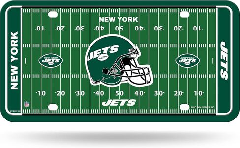 Rico Industries NFL Exclusive Metal Tag Metal Auto Tag 8.5" x 11" - Great for Truck/Car/SUV in Saudi Arabia
