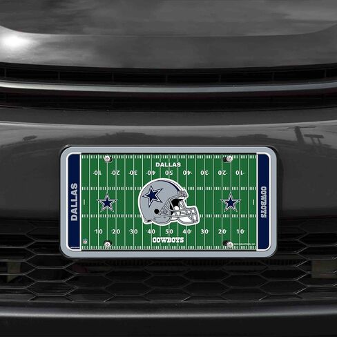Rico Industries NFL Exclusive Metal Tag Metal Auto Tag 8.5" x 11" - Great for Truck/Car/SUV in Saudi Arabia