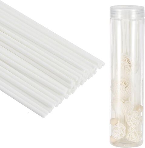 PATIKIL 20CM/8Inch Reed Diffuser Stick, 50 Pack Fiber Aroma Fragrance Refill Sticks Replacement with PET Bottle for Home Office Hotel Party Wedding, Black in Saudi Arabia