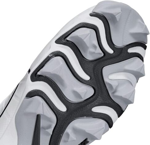 حذاء بيسبول مطاطي للأولاد من Nike Alpha Huarache 4 Keystone باللون الأبيض | رمادي الحجم متوسط in Kuwait