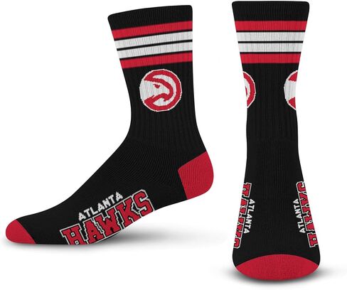 For Bare Feet Unisex Kid's 4 Stripe Deuce NBA Crew Sock in Saudi Arabia