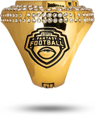 حلقة بطولة TrophySmack ESPN الرسمية لكرة القدم الخيالية، جائزة Fantasy Sports - مقاس 12 حلقة (لمسة نهائية ذهبية) in Saudi Arabia