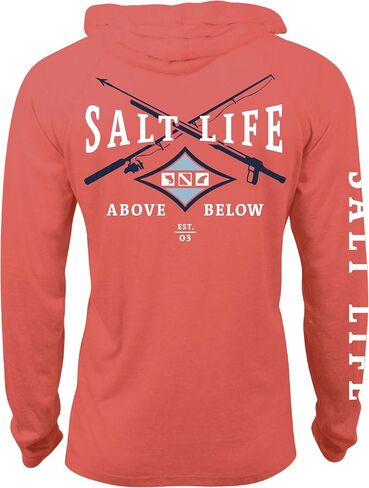 Salt Life Men's Angler Tactics Lightweight Performance Hoodie in Saudi Arabia