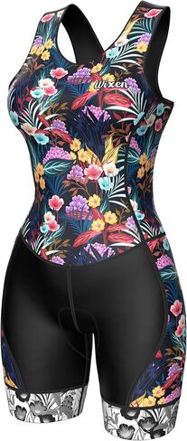 Wixen Race Back Suit Triathlon Suit Women One Piece Tri Suit Race Suit Sleeveless Swim Bike Run Tri Suit Women in Saudi Arabia