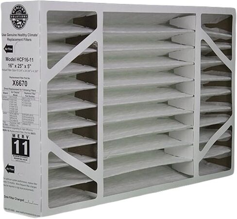 Lennox X6670 MERV 11 Box Replacement Filter also for Honeywell, 16" H x 25" L x 5" W in Saudi Arabia