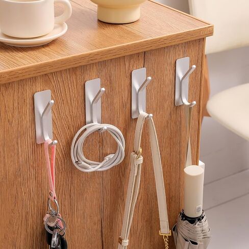 Paoli Heavy Duty Adhesive Hooks,Self-Adhesive Hooks Multiple Colors and Styles 33 lb Maximum Load for Home Schools and Offices（4pc） in Saudi Arabia