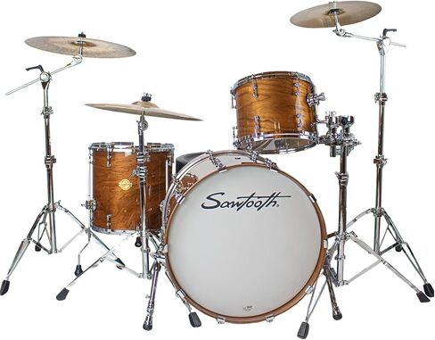 Sawtooth Hickory Series 24" Bass Drum, 3pc Shell Pack, Natural Gloss (ST-HBD-24-3PC) in Saudi Arabia