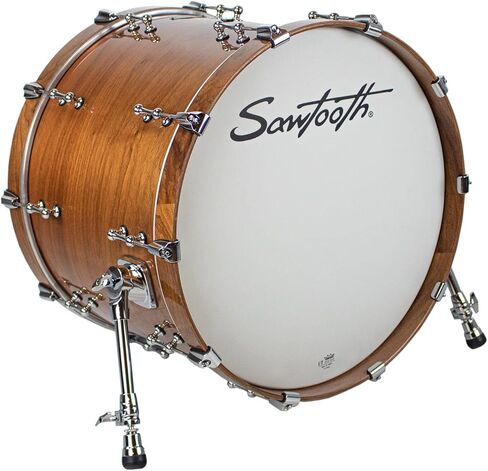 Sawtooth Hickory Series 24" Bass Drum, 3pc Shell Pack, Natural Gloss (ST-HBD-24-3PC) in Saudi Arabia