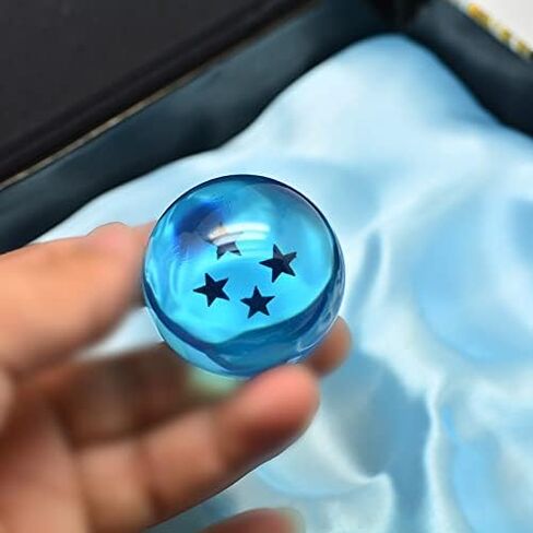 Hovico 7pcs 42 MM Collectible Crystal Acrylic Resin Glass Ball with Gift Box Dragon Transparent Play Balls (Blue) in Saudi Arabia