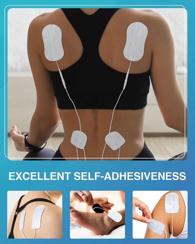 30 قطعة من وسادات أقطاب كهربائية لوحدة عشرات من Comfytemp، وسادات بديلة لوحدة عشرات، موصل TENS ذاتي اللصق مقاس 2 مم لمعظم أجهزة TENS، ورقع كهربائية قابلة لإعادة الاستخدام للعلاج الكهربائي لتحفيز العضلات in Saudi Arabia