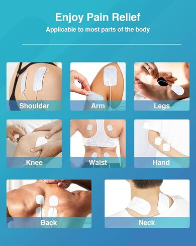 30 قطعة من وسادات أقطاب كهربائية لوحدة عشرات من Comfytemp، وسادات بديلة لوحدة عشرات، موصل TENS ذاتي اللصق مقاس 2 مم لمعظم أجهزة TENS، ورقع كهربائية قابلة لإعادة الاستخدام للعلاج الكهربائي لتحفيز العضلات in Saudi Arabia
