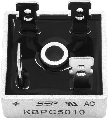 6 قطع KBPC5010 صمام ثنائي لمقوم الجسر 50 أمبير 1000 فولت، KBPC5010 طقم مقوم جسر موجة كاملة أحادي الطور، مكونات إلكترونية لصمام ثنائي مقوم in Kuwait