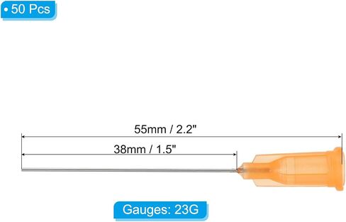 PATIKIL Blunt Tip Dispensing Needles 1.5 Inch, 50 Pcs 27G Industrial Liquid Dispenser Needle with Lure Lock for Refilling Liquid Inks Adhesive Glue in Saudi Arabia