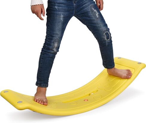 Dazmers Balance Board - Wobbler Balancing Board for Kids - Balance Board Toddler Wood - Rocker Wood Practice Balance - Trainer Board Toy for Toddler and Teens - Physical Exercise for All Ages in Saudi Arabia