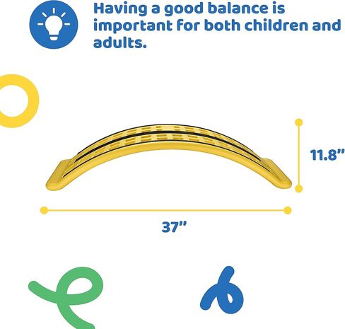 Dazmers Balance Board - Wobbler Balancing Board for Kids - Balance Board Toddler Wood - Rocker Wood Practice Balance - Trainer Board Toy for Toddler and Teens - Physical Exercise for All Ages in Saudi Arabia