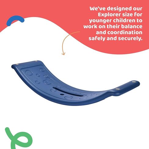 Dazmers Balance Board - Wobbler Balancing Board for Kids - Balance Board Toddler Wood - Rocker Wood Practice Balance - Trainer Board Toy for Toddler and Teens - Physical Exercise for All Ages in Saudi Arabia