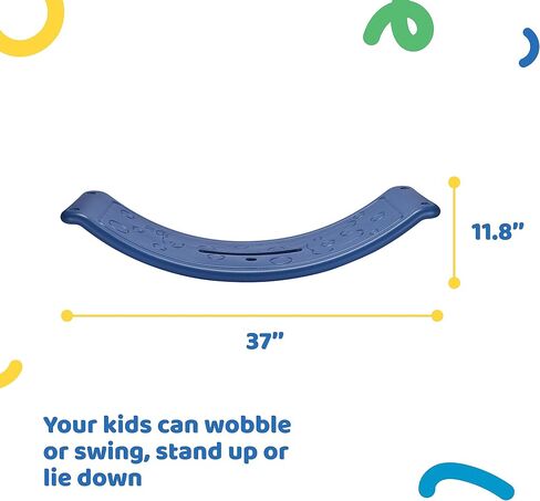 Dazmers Balance Board - Wobbler Balancing Board for Kids - Balance Board Toddler Wood - Rocker Wood Practice Balance - Trainer Board Toy for Toddler and Teens - Physical Exercise for All Ages in Saudi Arabia