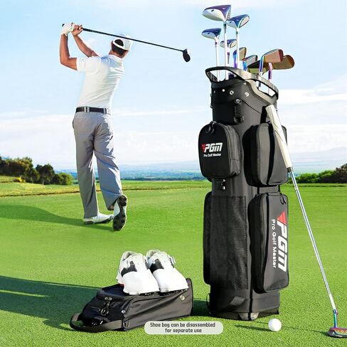PGM Golf Bags,Foldable Golf Cart Bag with 14 Dividers,Lightweight Golf Cart Bag,Waterproof Durable Golf Bag for Men,Portable Golf Club Bag Updated Travel Golf Bag in Saudi Arabia