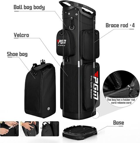 PGM Golf Bags,Foldable Golf Cart Bag with 14 Dividers,Lightweight Golf Cart Bag,Waterproof Durable Golf Bag for Men,Portable Golf Club Bag Updated Travel Golf Bag in Saudi Arabia