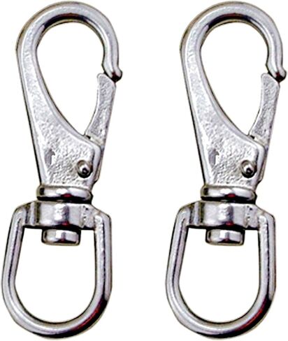2Pack Eye Swivel Snap Hook,69/88/100/121mm Length Stainless Steel 304 Bag Snap Carabiner Quick Release Dog Chain Bolted Hooks (Length:69mm) in Saudi Arabia
