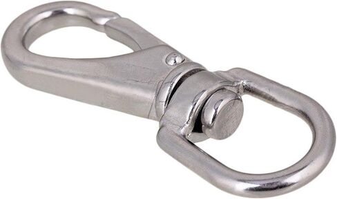2Pack Eye Swivel Snap Hook,69/88/100/121mm Length Stainless Steel 304 Bag Snap Carabiner Quick Release Dog Chain Bolted Hooks (Length:69mm) in Saudi Arabia