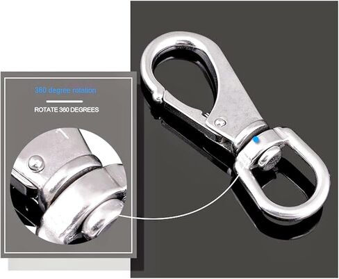 2Pack Eye Swivel Snap Hook,69/88/100/121mm Length Stainless Steel 304 Bag Snap Carabiner Quick Release Dog Chain Bolted Hooks (Length:69mm) in Saudi Arabia