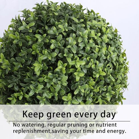 خشب البقس الاصطناعي توبياري الكرة شجرة 5FT وهمية توبياري شجرة فو خمسة الكرة على شكل بوعاء النبات للشرفة ديكور المنزل حديقة 1 حزمة in Kuwait