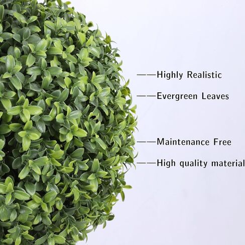 خشب البقس الاصطناعي توبياري الكرة شجرة 5FT وهمية توبياري شجرة فو خمسة الكرة على شكل بوعاء النبات للشرفة ديكور المنزل حديقة 1 حزمة in Kuwait