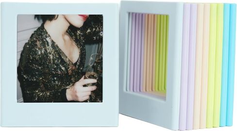 10 Pcs Magnetic Photo Frame for Fujifilm Instax Square SQ1 SQ6 SQ10 SQ20 SQ40 Camera Refrigerator Magnets Picture Frame 2.8x3.4inch (Multicolor) in Saudi Arabia