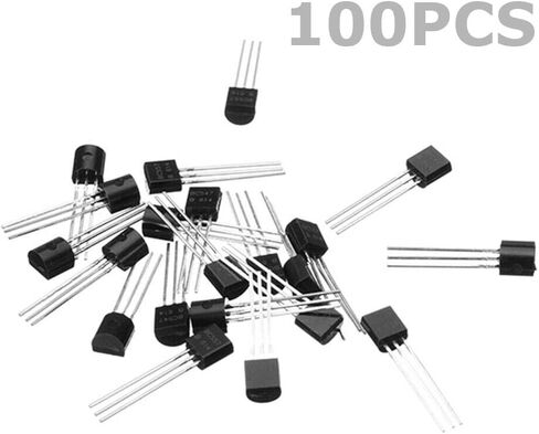 100 قطعة BC547 TO-92 NPN 45V 0.1A NPN PBP ترانزستورات ثلاثية منخفضة الطاقة in Saudi Arabia
