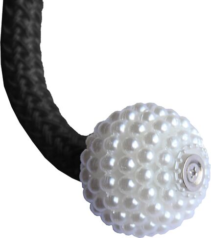 2 Curtain Tiebacks Holdbacks Magnetic Buckle Woven Tie Hold Back Clips Rope Holder Tieback Holdback Curtains Decoration Pearl Gold in Saudi Arabia