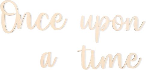 Once upon a time Nursery Decor - Once Upon A Time Wall Sign Nursery Wall Decor, Kids Bedroom,reading wall, Once Upon A Time Wooden Words Sign For Wall Art, Boho boy's room,Boho girl's room in Kuwait