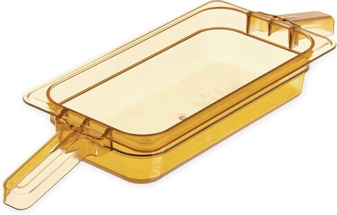 منتجات Carlisle FoodService 30860HH13 StorPlus وعاء طعام عالي الحرارة بمقبضين، عمق 2.5 بوصة، حجم ثالث، كهرماني in Saudi Arabia