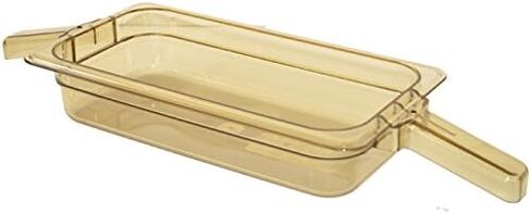 منتجات Carlisle FoodService 30860HH13 StorPlus وعاء طعام عالي الحرارة بمقبضين، عمق 2.5 بوصة، حجم ثالث، كهرماني in Saudi Arabia