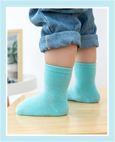 CHUNG toddler non-slip cotton socks anti skid with grip bottom Little Boys Girl Kids Children 12 pairs in Saudi Arabia