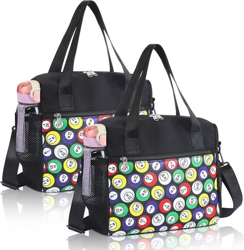 2 قطعة حقيبة بينجو مع جيوب، حقائب كبيرة من بينجو داوبر، حقيبة بينجو كبيرة لمستلزمات البنغو، هدايا للنساء in Kuwait