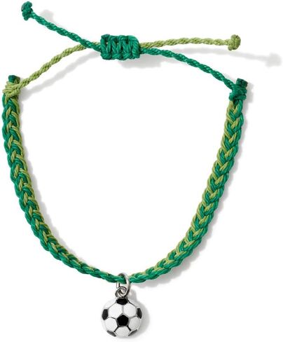 GIMMEDAT Soccer Jewelry Charm Bracelet Adjustable 7 Colors Bracelet 100% Waterproof Girls Sports Mom Woman Fan Gift in Saudi Arabia