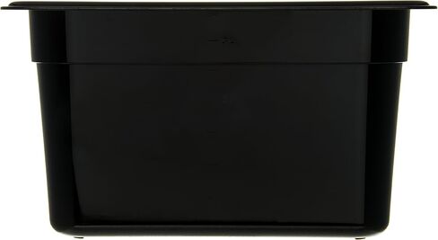 Carlisle FoodService Products 3088203 StorPlus High Heat Food Pan, 6" Deep, Quarter Size, Black in Saudi Arabia
