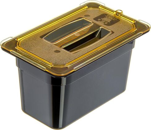 Carlisle FoodService Products 3088203 StorPlus High Heat Food Pan, 6" Deep, Quarter Size, Black in Saudi Arabia