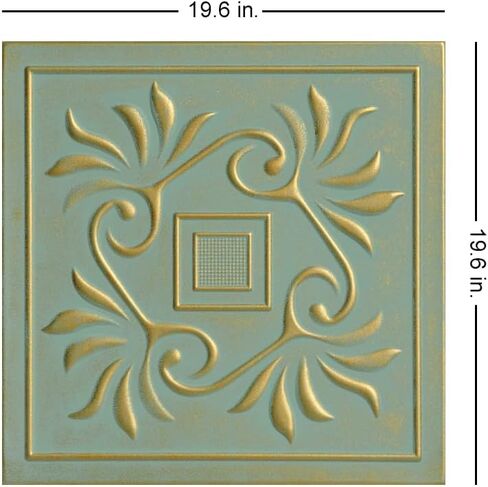 A La Maison Ceilings R159 Cockatoos Foam Glue-up Ceiling Tile (259.2 sq. ft./Case) Pack of 96, Moss Gray in Saudi Arabia