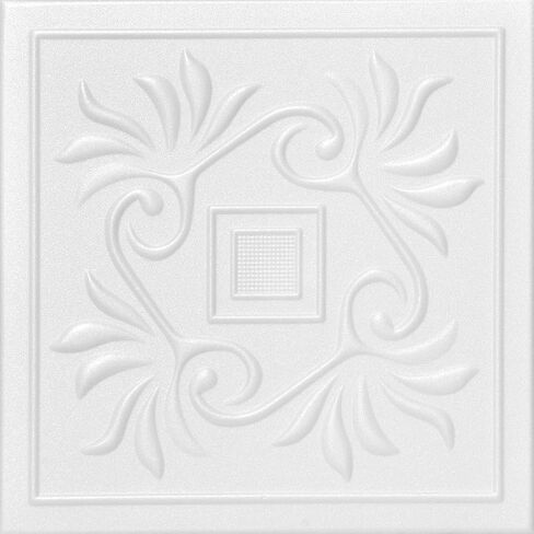 A La Maison Ceilings R159 Cockatoos Foam Glue-up Ceiling Tile (259.2 sq. ft./Case) Pack of 96, Moss Gray in Saudi Arabia