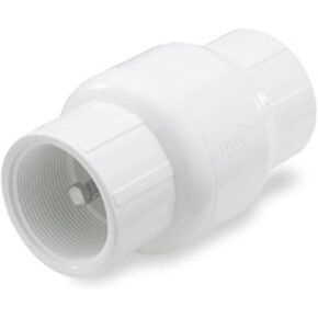 NDS 1001-20 2" PVC F by F 7" Length Spring Check Valve