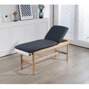 27.5" adjustable backrest medical treatment exam table for Spa clinic hspital (Black)