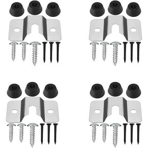 4 Sets Dart Board Hanging Bracket Dartboard Fixing Kit Dartboard Mounting Bracket Kit for Hanging Screw Hook Set Accessories Kits