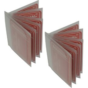 Plastic Wallet Insert 6 page SET OF 2 Picture Holder Made in USA