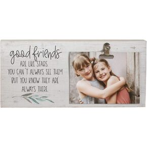 Simply Said, INC Picture Clips Friendsip Picture Frame - Good Friends are Like Stars - 5.5 x 12 inches - Made in USA - CLP1246