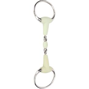 Horse Bit Horse Mouth Bit,BitsHorse Snaffle Bit, Flavor Easy to Control Horse Mouth Bit Portable Rubber Wrapped for Racing