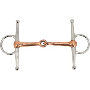 Fdit Horse Snaffle Chew Stainless Steel Training Bit, Full Cheek Bits Horse Bits Snaffle Bit for Outdoor Horse Accessories 125mm