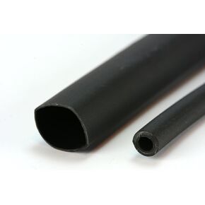 TEMCo 1/2" Marine Heat Shrink Tube 3:1 Adhesive Glue Lined 4 ft BLACK
